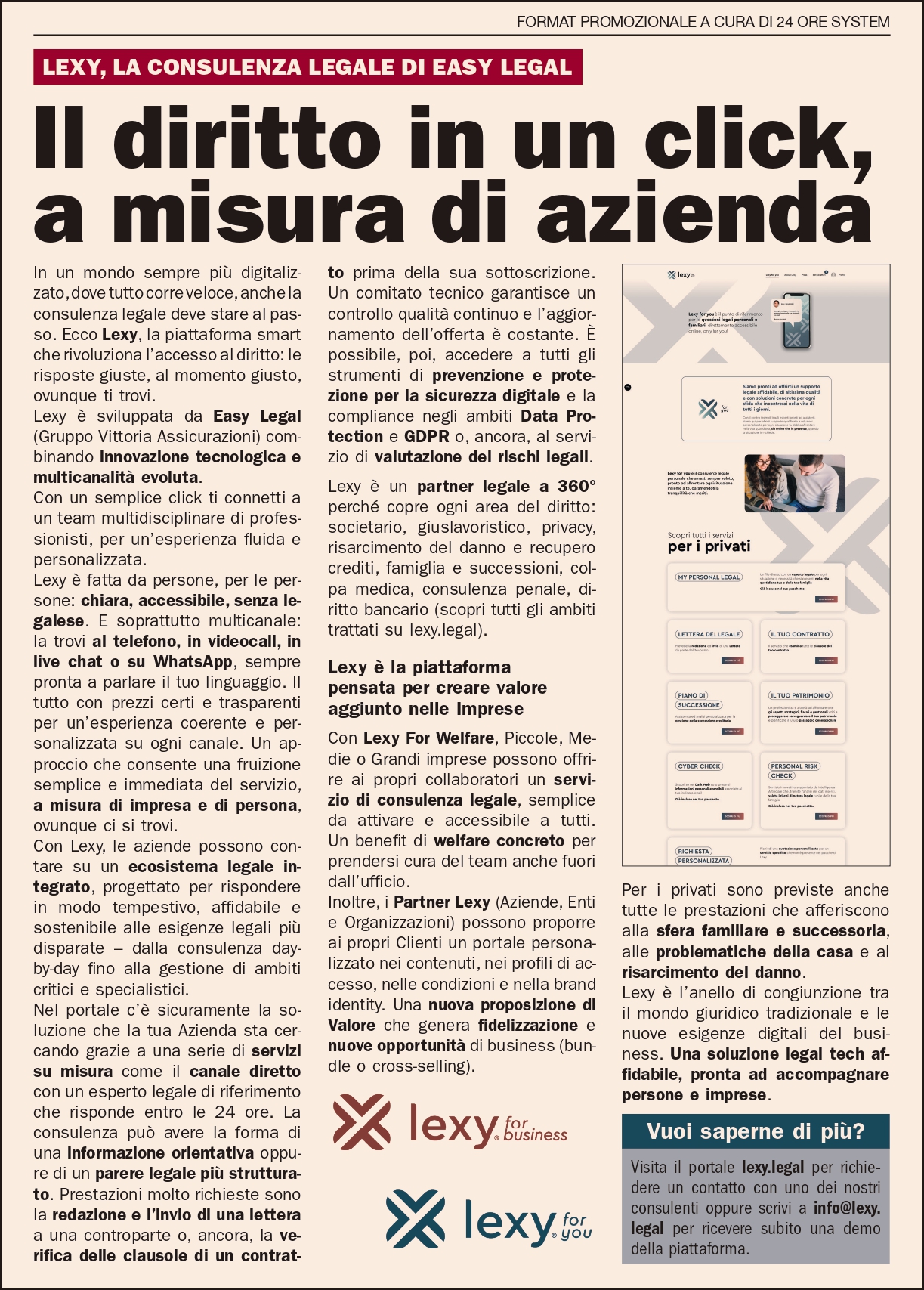 Articolo su Il Sole 24 Ore